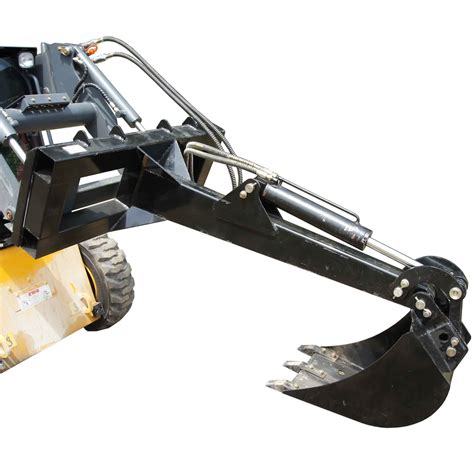 excavator and skid steer|skid steer hoe attachment.